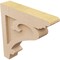 Ekena Millwork 2"W x 10"D x 10"H Thin Mayflower Rough Cedar Woodgrain TimberThane Corbel, Primed Tan CORUR02X10X10MAYRCPR - alternate 2